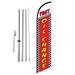Fast Oil Change 15ft Feather Banner Swooper Flag Kit with pole & spike