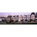 Row houses in a city Postcard Row The Seven Sisters Painted Ladies Alamo Square San Francisco California USA Poster Print (18 x 6)