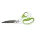 1Pc Westcott CarboTitanium Bonded Scissors 9 Long 4.5 Cut Length White/Green Bent Handle (16445)G7
