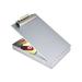 Redi-Rite Aluminum Storage Clipboard 1 Clip Cap Holds 8.5 x 12 Sheets Silver