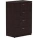 Lorell LLR18274 4 Drawer Locking Lateral File Espresso