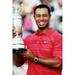 Tiger Woods Holding British Open Golf Trophy 24x36 Poster