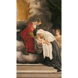 Madonna With Child With St Frances Of Rome And Anm Angel Poster Print (18 x 24)