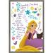 Disney Tangled - Thoughts Wall Poster 14.725 x 22.375 Framed