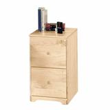 Country Shaker Pine Office File Cabinet Storage Two Drawers 26 1/2 Height 15 1/2 Wide 19 1/2 Projection