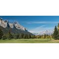 View of the Canmore Golf Course Mount Rundle Cascade Mountain Canmore Alberta Canada Poster Print (6 x 12)