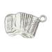 Sterling Silver 18 1.2mm Box Chain 3D Accordian Musical Instrument Pendant Necklace