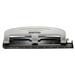 Stanley Bostitch Ez Squeeze Three-Hole Punch 12-Sheet Capacity Metal Black/Silver