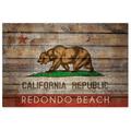 Awkward Styles Redondo Beach City California Lovers Gifts Made in USA California Flag Poster Decor Redondo Beach Flag Printed Wall Art Patriotic Wall Decor for Office Unframed Poster Cali Bear Flag