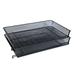 2PK Universal UNV20012 Deluxe Mesh Stacking Side Load Tray 1 Section Legal Size Files 17 x 10.88 x 2.5