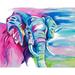 Fun Colorful Elephant by Chelsea Goodrich (24 x 18)