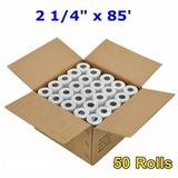 SJPACK Thermal Paper 2-1/4 x 85 Pos Receipt Paper 50 rolls Cash Register Roll for Credit Card terminals(Size: 2.25 x 85 ft)