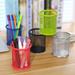 SPRING PARK 4Pcs Round Steel Mesh Pen Holder Metal Pencil Desk Holder Organizer for Desk Office Pen Organizer