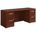 UrbanPro 72 x 24 Shell and Two 2-Drawers Mobile File Cabinet in Cherry