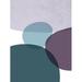 MidCentury Teal Purple 9 by Urban Epiphany (18 x 24)