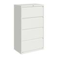 Hirsh 30 Inch Wide 4 Drawer Metal Lateral File Cabinet for Home and Office Holds Letter Legal and A4 Hanging Folders White