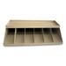 Coin Wrapper And Bill Strap Single-Tier Rack 6 Compartments 10 X 8.5 X 3 Steel Pebble Beige | Bundle of 2 Each