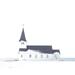 White Winter Church by Leah Straatsma (36 x 24)