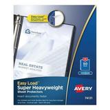 Avery Top-Load Poly Sheet Protectors Super Heavy Gauge Letter Nonglare 50/Box
