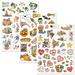 Mary Engelbreit Year-Round Holidays Sticker Value Pack - 109 Stickers Three 8-1/2 x 11 Sheets Easter Halloween Christmas
