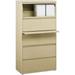 Scranton & Co 30 5-Drawer Modern Metal Lateral File Cabinet in Beige