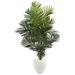 Nearly Natural 5.5 Paradise Artificial Palm Tree in White Planter