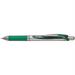 Pentel EnerGel RTX Roller Ball Retractable Gel Pen Green Ink Medium (BL77-D)