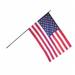 Annin Flagmakers 12 Pack 4 in. X 6 in. U.S. Flag Mounted on a .19 in. X 10 in. Back Staff with Gold Spear Tip