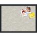 PinPix 24x18 Custom Cork Bulletin Board Sand White Poster Board Has a Fabric Style Canvas Finish Framed in Sand White by ArtToFrames (PinPix-1875)