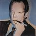 ANDY WARHOL Willy Brandt 27.5 x 27.5 Poster 1997 Pop Art Black White Blue Man Smoking Portrait Celebrities Musicians