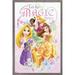 Disney Princess - Let the Magic Begin Wall Poster 14.725 x 22.375 Framed