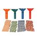Coin Counters and Sorters Tubes Bundle of 4 Color-Coded 100 Assorted