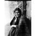 Navajo Woman 1904. /Nportrait Of A Navajo Woman Sitting In Her Doorway Smiling. Photographed By Edward Curtis 1904. Poster Print by (18 x 24)