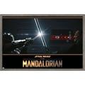 Star Wars: The Mandalorian Season 2 - Din Djarin vs. Moff Gideon Wall Poster 14.725 x 22.375 Framed