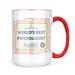 Neonblond Worlds Best Psychologist Certificate Award Mug gift for Coffee Tea lovers