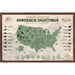 Jurassic World: Dominion - North American Dinosaur Map Wall Poster 14.725 x 22.375 Framed