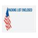 U.S.A. Flag Packing List Enclosed Envelopes 7 X 5 1/2 (1000 Case)