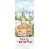 Christmas Village vertical I by Tara Reed (10 x 24)