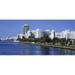 Panoramic Images PPI68913L USA Florida Miami Miami Beach Panoramic view of waterfront and skyline Poster Print by Panoramic Images - 36 x 12