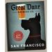 Black Great Dane Brewing Co San Francisco by Ryan Fowler; One 16x20in Hand-Stretched Canvas