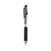 Wow! Gel Pen Bonus Pack Retractable Medium 0.7 Mm Black Ink Clear/black Barrel 24/pack | Bundle of 2 Packs