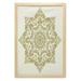 Star Mandala Wall Art with Frame Classical Flower Motif Eastern Oriental Culture Composition in Earthy Colors Printed Fabric Poster for Bathroom Living Room 23 x 35 Beige Cream by Ambesonne