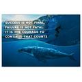 Awkward Styles Motivational Posters Teamwork Inspirational Posters for Entrepreneurs Motivational Quote Poster Classroom Posters Ocean Wall Art Quote Success is Not Final Office Poster