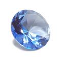 Zoogamo 4 / 100 mm Light Blue Diamond Shaped Glass Crystal Paperweight Home Office Decor & Valentine s Day Gift Wedding Favors Centerpieces Decoration with Gift Box