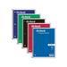 Coil-Lock Wirebound Notebooks 1 Subject Medium/College Rule Assorted Color Covers 10.5 x 8 70 Sheets