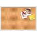 PinPix 28x18 Custom Cork Bulletin Board Red - Orange Diamond Poster Board Has a Fabric Style Canvas Finish Framed in Red - Orange Diamond by ArtToFrames (PinPix-331)