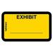 Tabbies Color-coded Legal Exhibit Labels 1.62 x 1 Length - Yellow - 252 / Pack