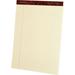 Ampad Gold Fibre Legal Rule Retro Writing Pads 50 Sheets - Wire Bound - 0.34 Ruled - 20 lb Basis Weight - 8 1/2 x 11 3/4 - Ivory Paper - Micro Perforated Easy Tear Chipboard Backing Heavyweight