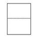 Laser Cut Sheet Paper Form 8 1/2 x 11 Blank Perforated 20# Paper w/ Center Perf - 500 sheets/ream (23-0110)