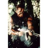 Arnold Schwarzenegger Commando War Paint Machine Gun 24X36 Poster